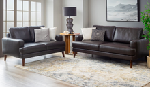 Load image into Gallery viewer, Mia Genuine Leather 3+2 Seater Sofa Set