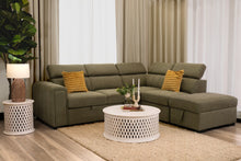 Load image into Gallery viewer, ODELIA FAB SOFA BED+RHF CHAISE+OTTO