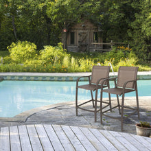 Load image into Gallery viewer, Aluminum Frame & Textilene 2PC Bar Stools Additional View 2