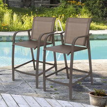 Load image into Gallery viewer, Aluminum Frame & Textilene 2PC Bar Stools