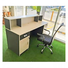 Load image into Gallery viewer, Model White/Charcoal 1.8M Reception Desk Counter Additional View 2