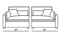 Load image into Gallery viewer, Geneva 3+2 Seater
