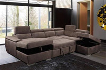 Load image into Gallery viewer, BRIGHTON SOFA BED WITH OTTOMAN
