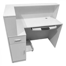 Load image into Gallery viewer, 1.2M White Reception Desk Left or Right Counter Side Additional View 2
