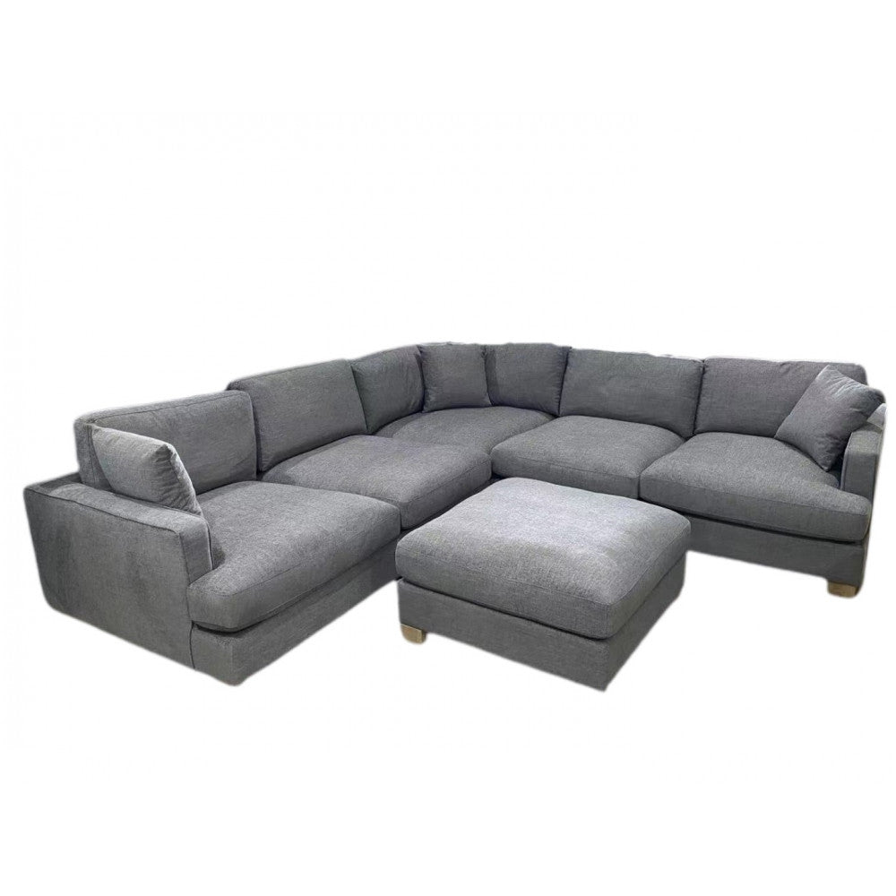 AVOCA BIG CORNER COUCH WITH OTTOMAN