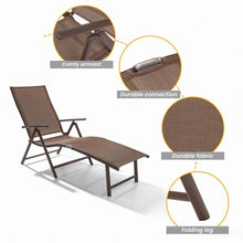 Load image into Gallery viewer, Adjustable Aluminum Patio Lounge Chair 2PC Additional View 4
