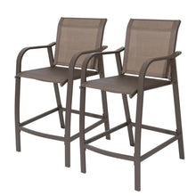 Load image into Gallery viewer, Aluminum Frame &amp; Textilene 2PC Bar Stools Additional View 1
