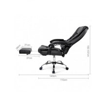 Load image into Gallery viewer, Office Chair with Foot Rest PU Leather Massage Heat SPC1009Mj Additional View 2
