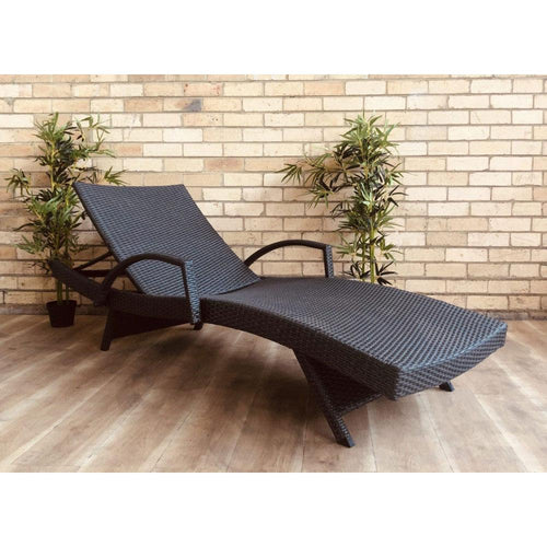 Outdoor Poolside Sun Lounge Sofa with Armrest